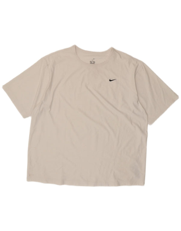 Tricou pentru bărbați Nike Dri Fit Top UK 45/47 XL Poliester alb