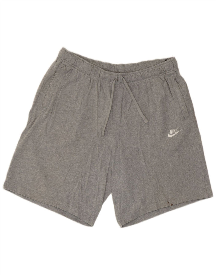 Pantaloni scurți sport Nike pentru bărbați XL bumbac gri
