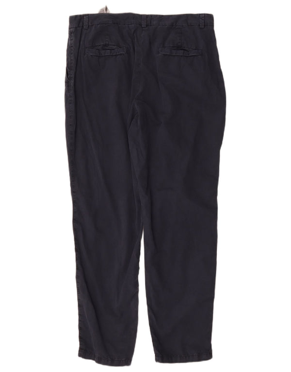 Pantaloni chino obișnuiți pentru femei Marks & Spencer UK 14 Large W34 L28 Bleumarin