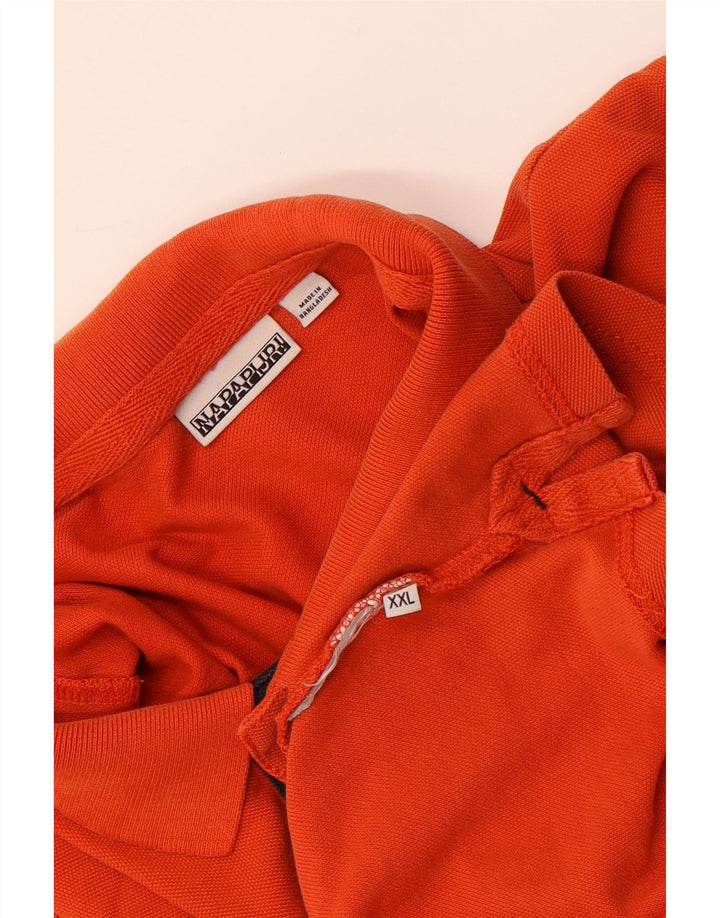 Tricou polo pentru bărbați Napapijri 2XL portocaliu