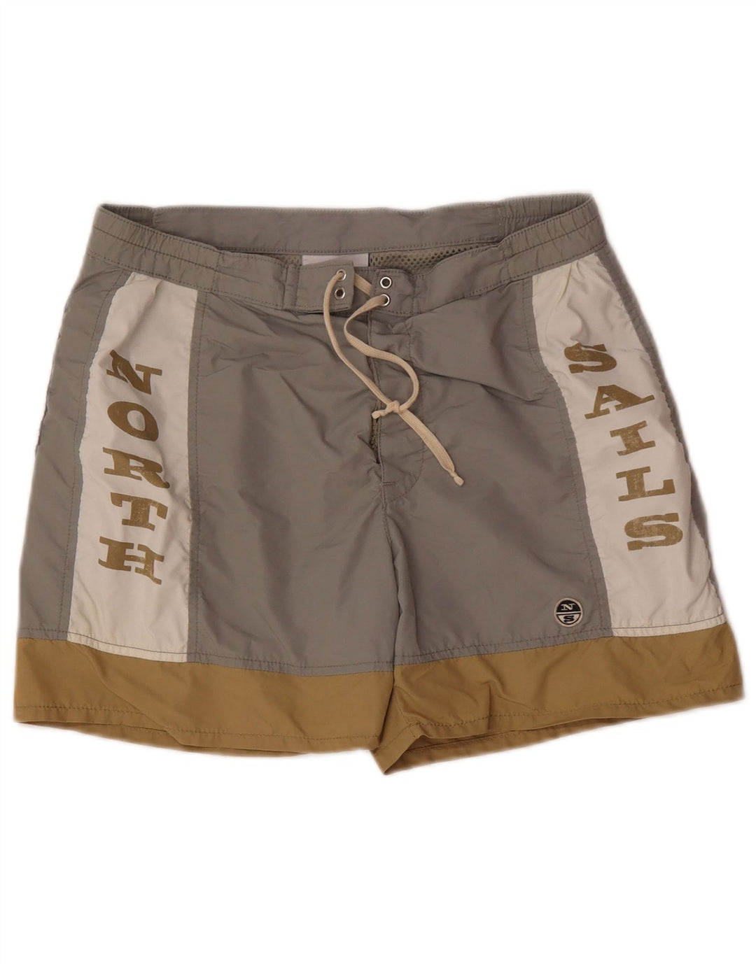Pantaloni scurți de înot North Sails pentru bărbați, gri mediu, poliamidă color bloc