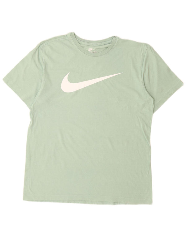 Tricou grafic NIKE pentru bărbați, cu croiala normală, Top mediu turcoaz