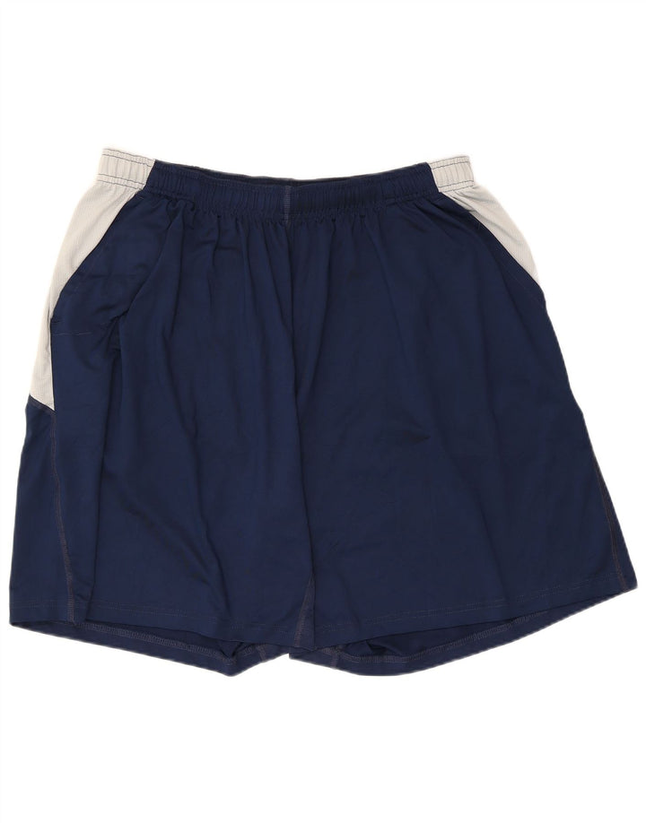 Pantaloni scurți sport pentru bărbați Russell Athletic 2XL, albastru bleumarin, poliester color bloc