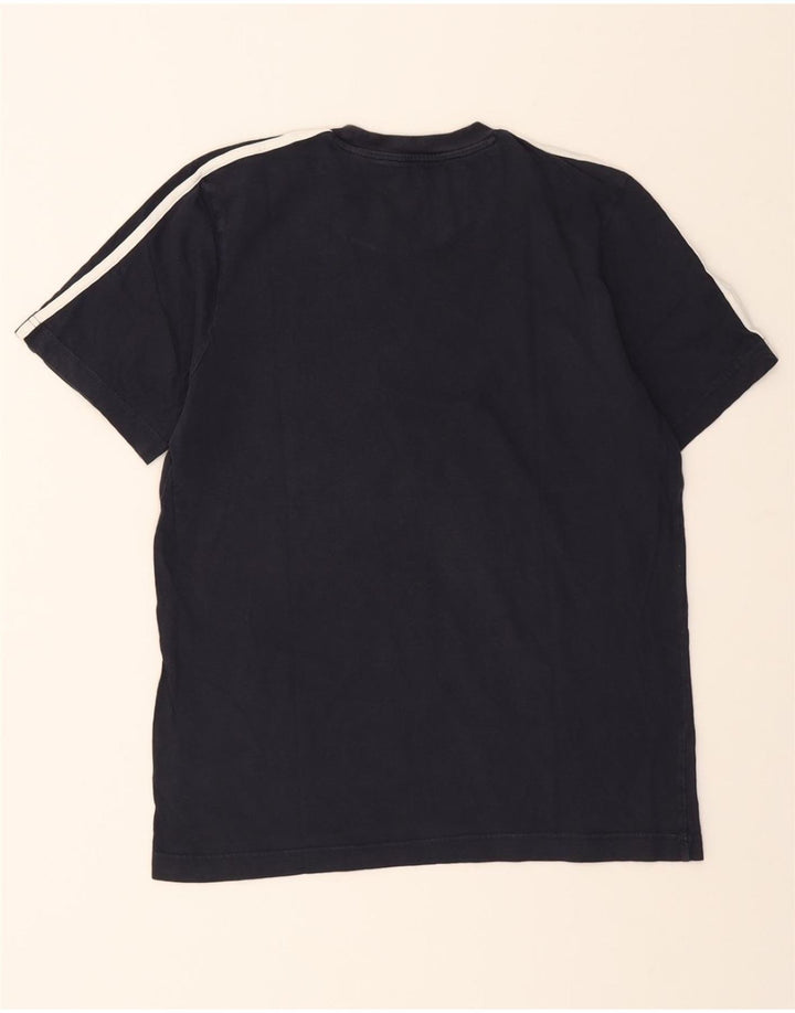 ADIDAS Mens T-Shirt Top Small Navy Blue Cotton Vintage Adidas and Second-Hand Adidas from Messina Hembry 
