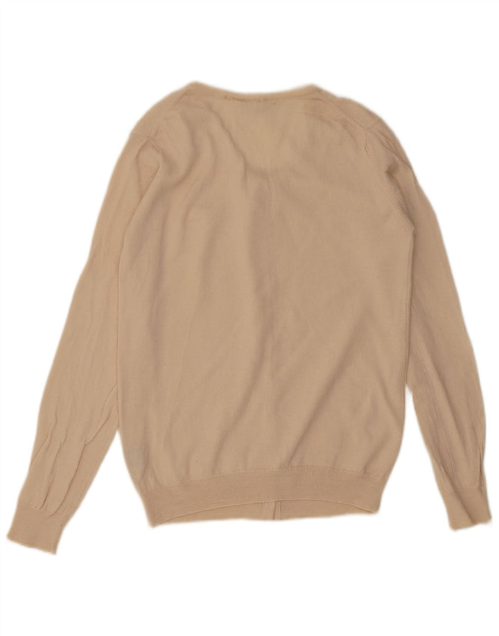 Pulover cardigan pentru femei Lacoste Mărimea 42 mare, bej, lână nouă