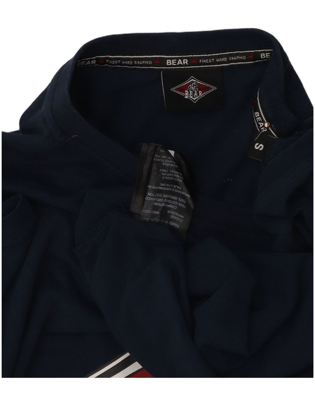Tricou grafic pentru bărbați Bear Top mic din bumbac bleumarin