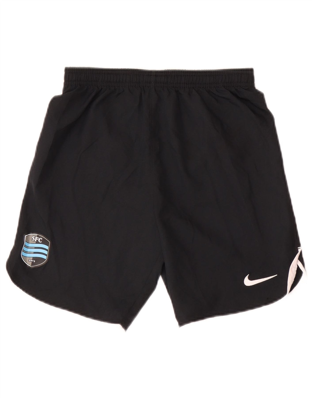 Pantaloni scurți sport Nike Dri Fit pentru băieți 10-11 ani Poliester negru mediu