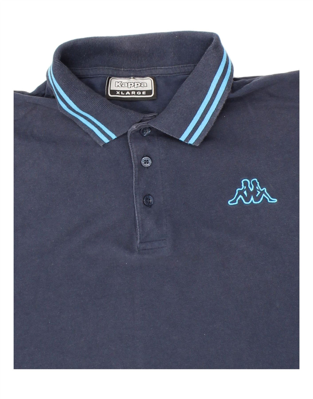 KAPPA Mens Polo Shirt XL Navy Blue Vintage Kappa and Second-Hand Kappa from Messina Hembry 