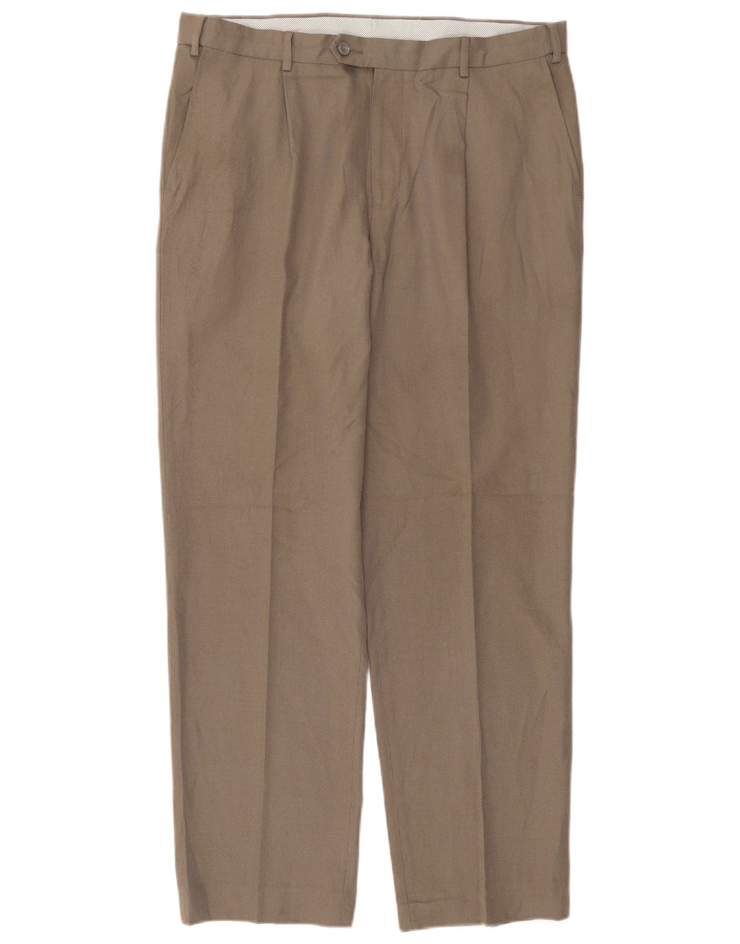 Marks & Spencer Pantaloni drepți pentru bărbați W36 L31 poliester bej