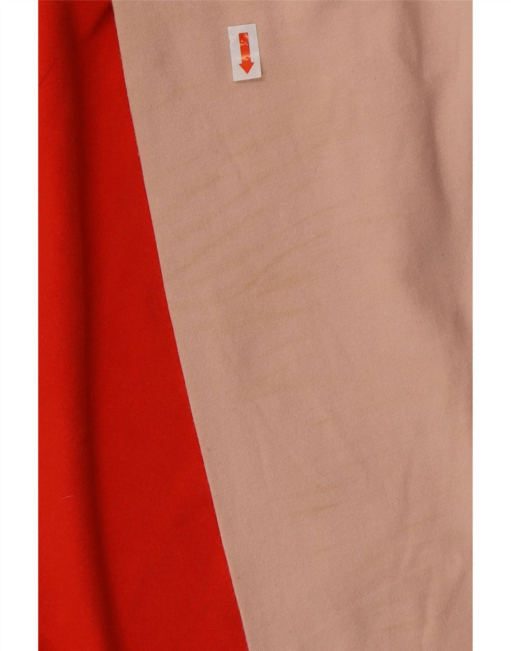 Top grafic ADIDAS pentru bărbați, cu mânecă lungă, roșu mediu, bumbac color bloc