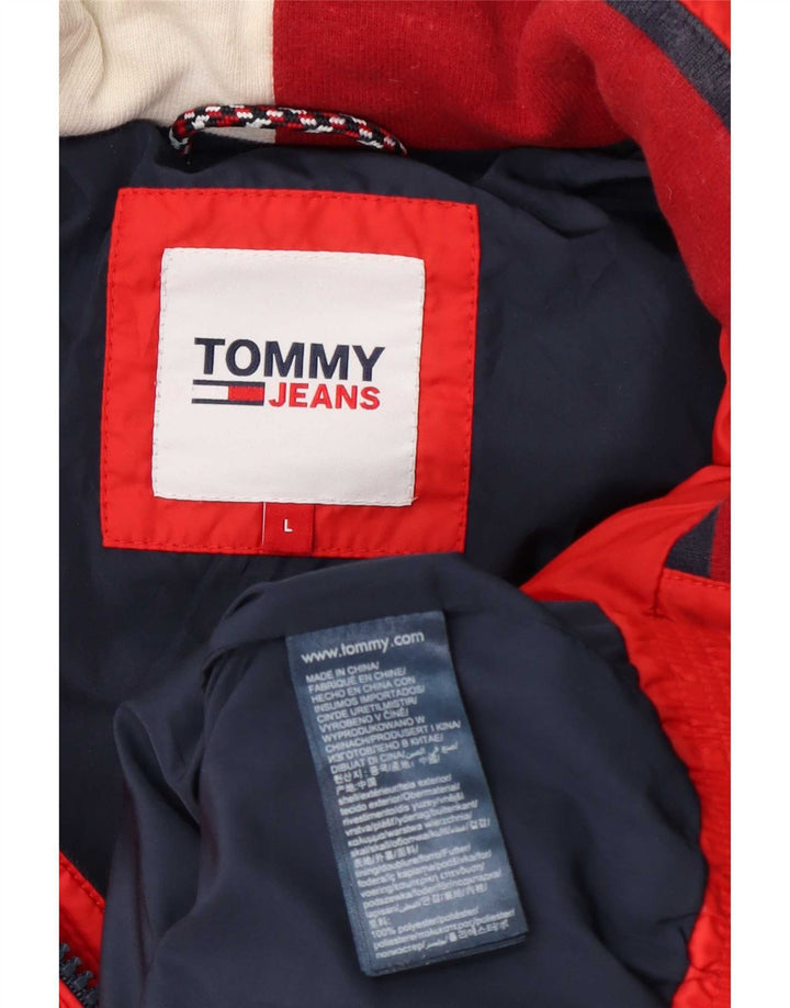 Jachetă căptușită pentru bărbați Tommy Hilfiger UK 40 Poliester roșu mare