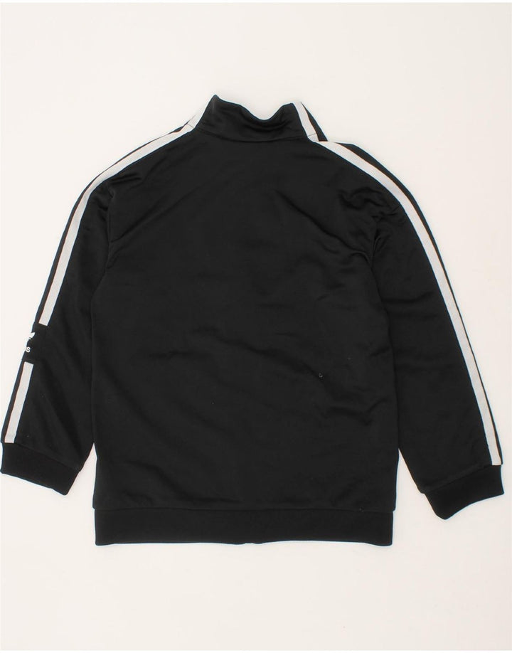 ADIDAS Boys Tracksuit Top Jacket 5-6 Years Black Polyester Vintage Adidas and Second-Hand Adidas from Messina Hembry 