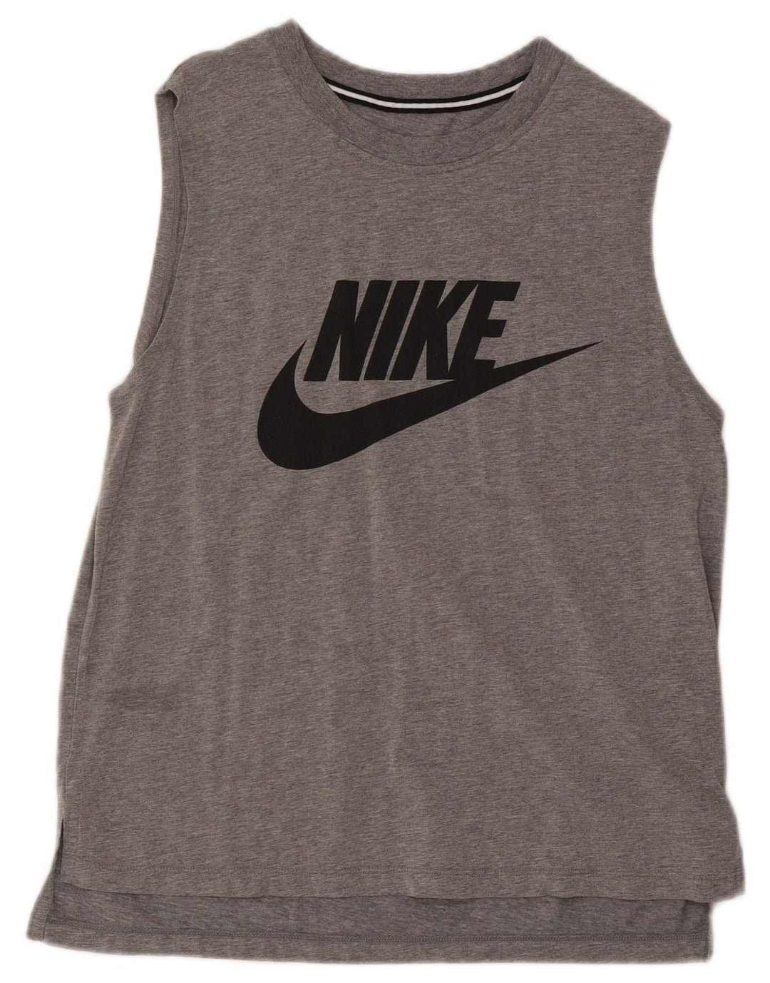 Vestă grafică Nike pentru bărbați, bumbac cu pete, gri mediu