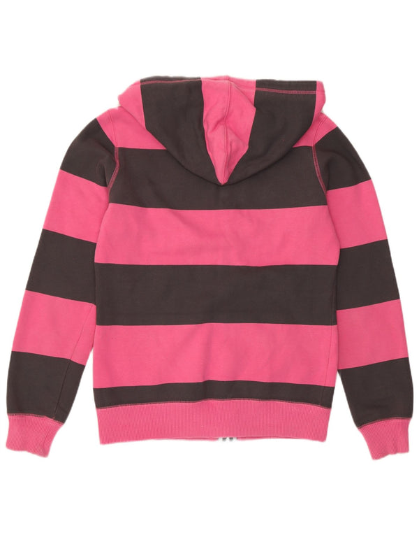 Pulover Nike pentru femei cu fermoar, UK 10, bumbac cu dungi roz