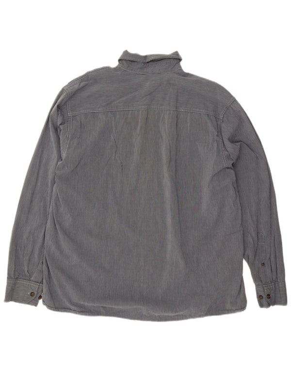 Cămașă pentru bărbați Wrangler XL, bumbac cu dungi, albastru