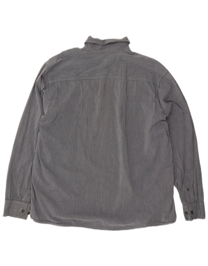 Cămașă pentru bărbați Wrangler XL, bumbac cu dungi, albastru