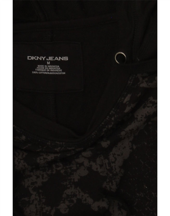 Pulover Dkny pentru damă, UK 14, bumbac geometric negru mediu