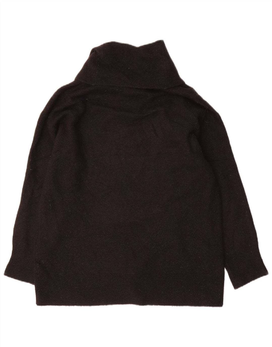 Massimo Dutti Pulover oversized cu gât rulat pentru femei UK 10 Small Black