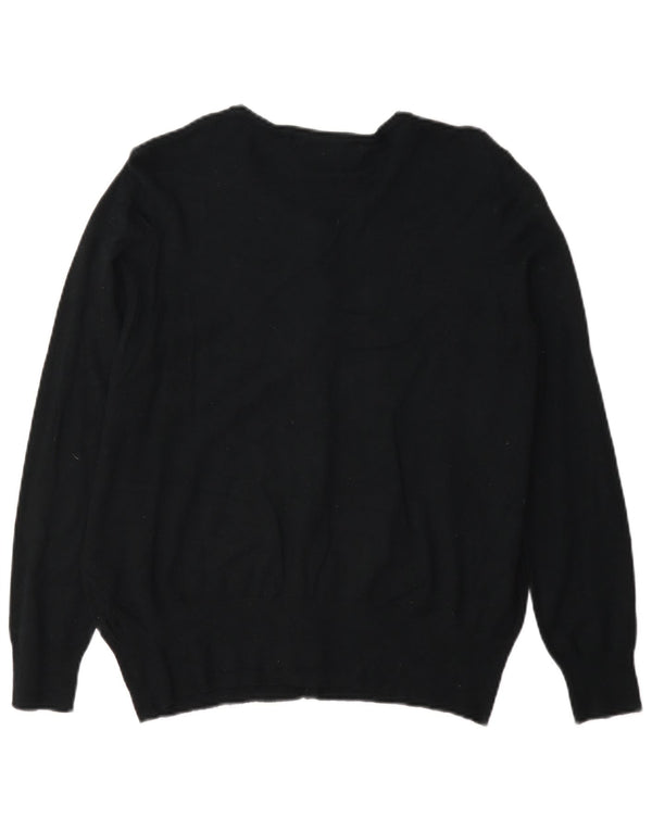 Pulover cardigan pentru femei Marks & Spencer UK 16 mare, negru, viscoză