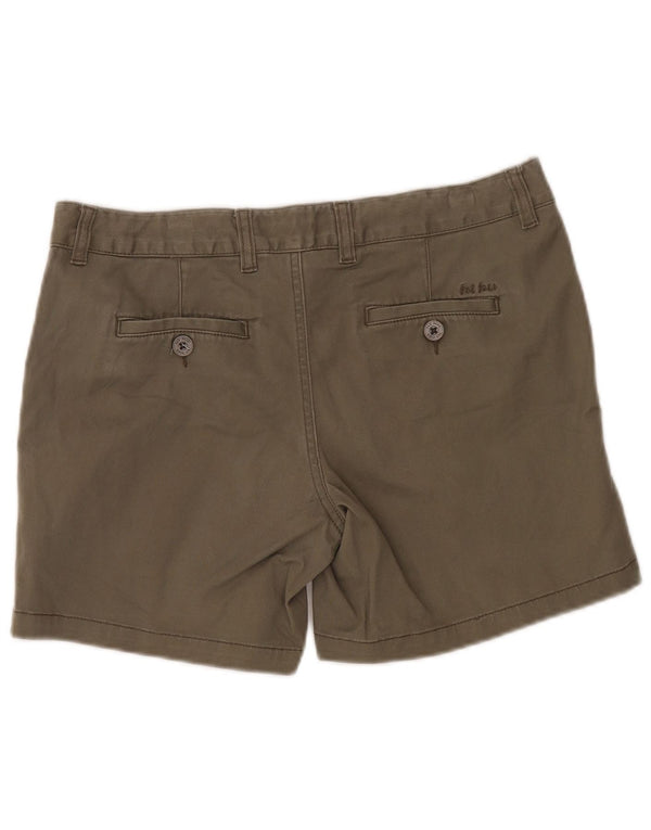 Pantaloni scurți chino pentru femei Fat Face UK 12 Medium W34 Kaki Bumbac