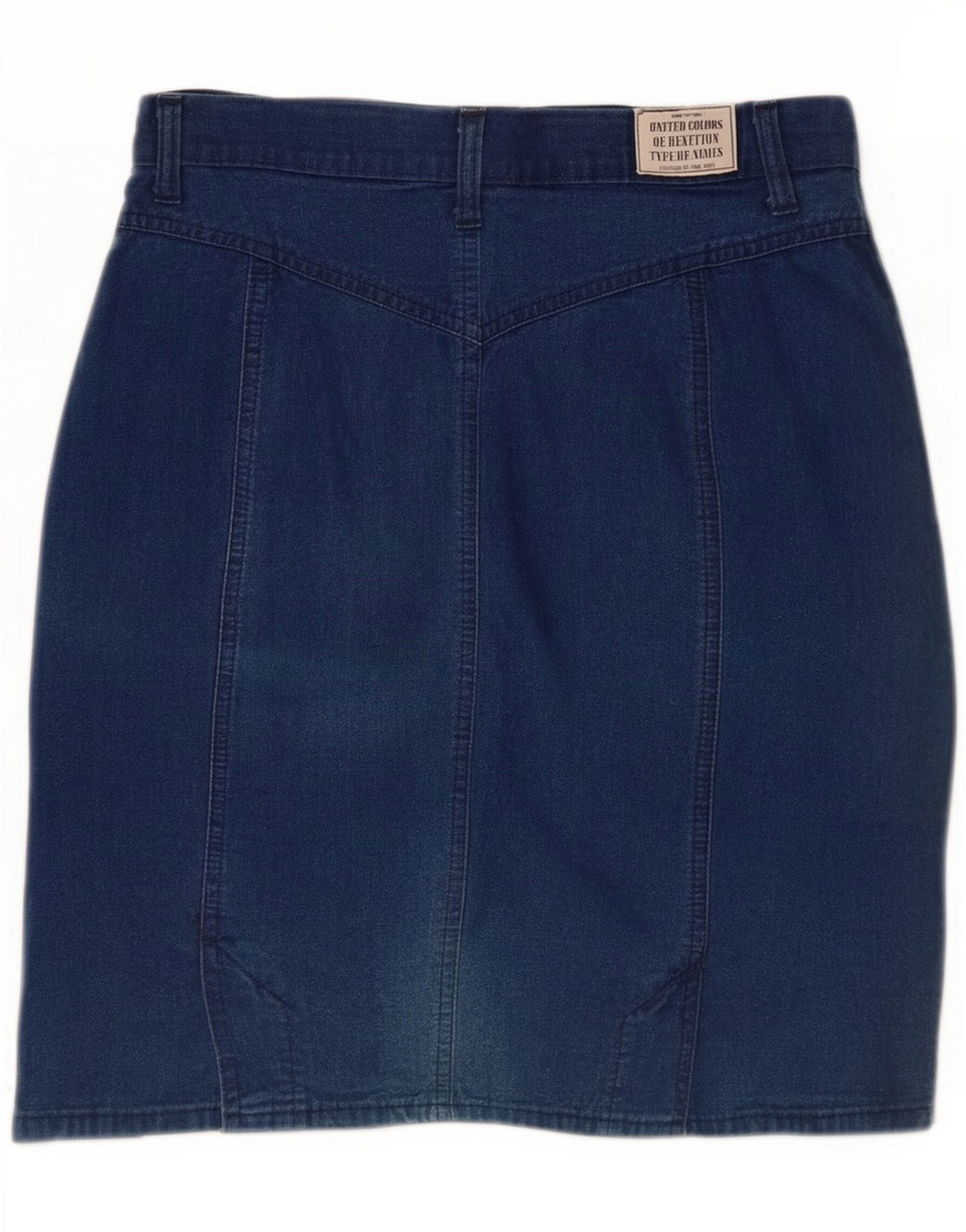 Fusta de blugi pentru femei Benetton IT 44 Medium W28 Bumbac albastru