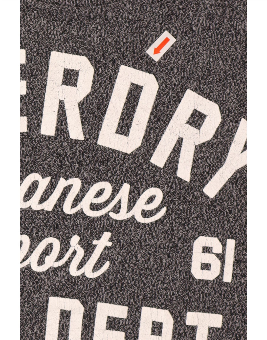 Tricou grafic pentru bărbați SUPERDRY Top din bumbac cu pete gri mediu