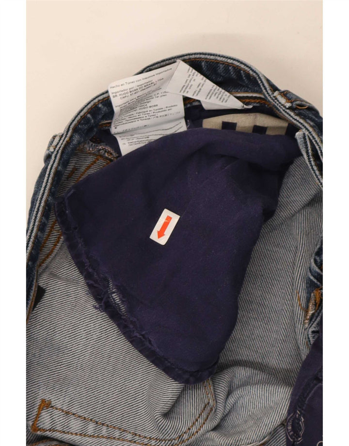 Blugi drepti pentru bărbați Hugo Boss W33 L30 Bumbac albastru