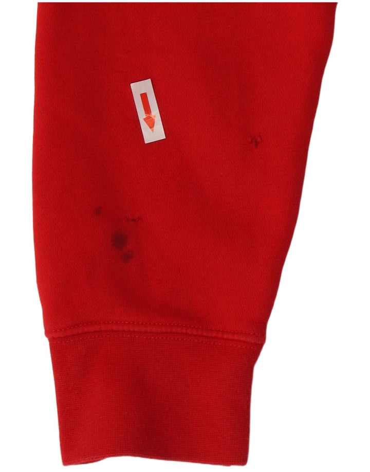 Pulover Nike pentru bărbați, bumbac roșu mic
