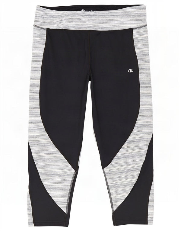 Leggings Capri Champion pentru femei UK 20 2XL Poliester cu dungi negre