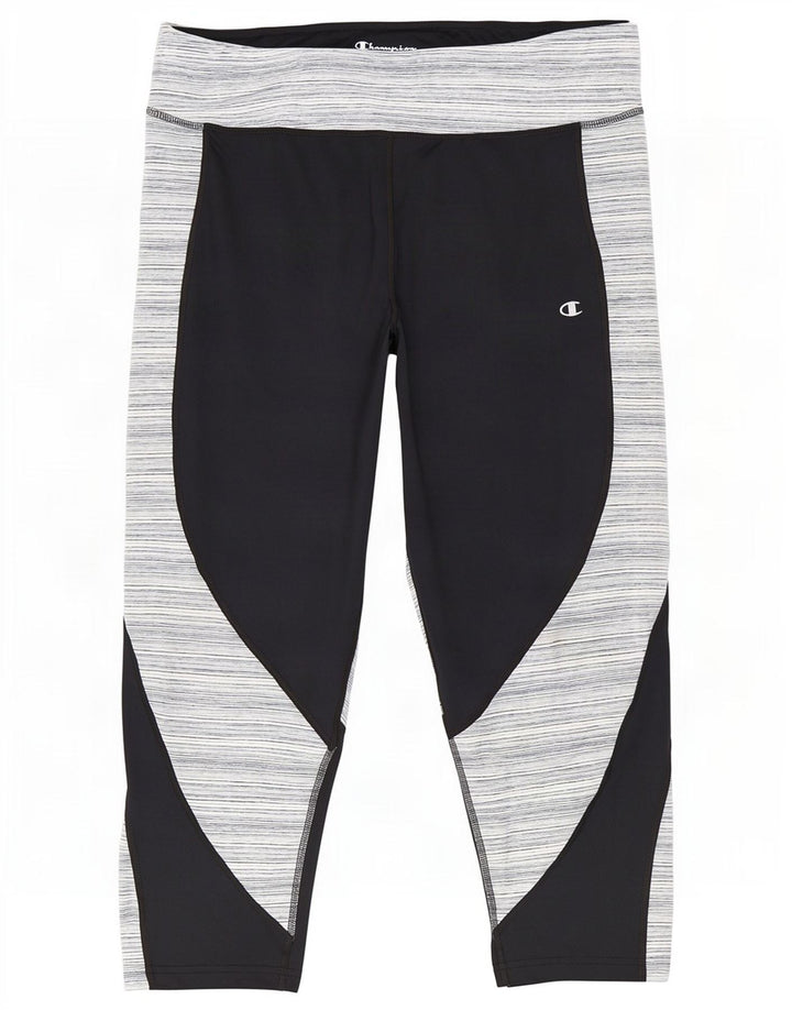 Leggings Capri Champion pentru femei UK 20 2XL Poliester cu dungi negre