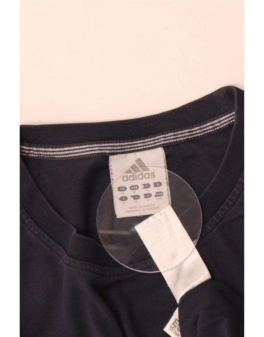 Top pentru bărbați Adidas cu mânecă lungă, mediu, bleumarin, bumbac