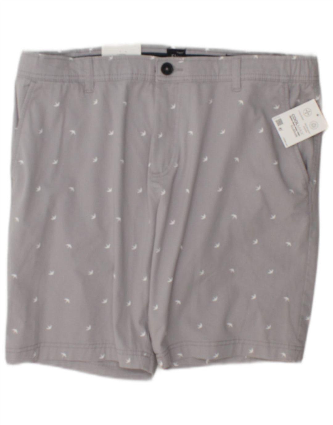 Pantaloni scurți chino slim C & A pentru bărbați cu model abstract W38 XL bumbac gri