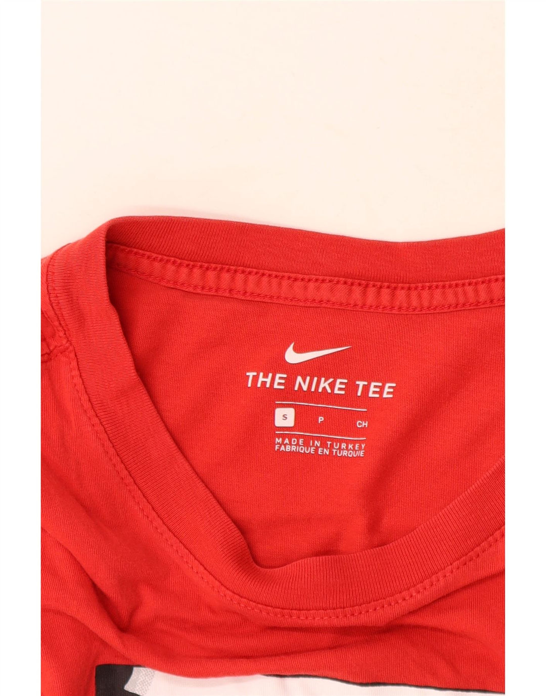 Tricou grafic Nike pentru bărbați Top mic, roșu, bumbac