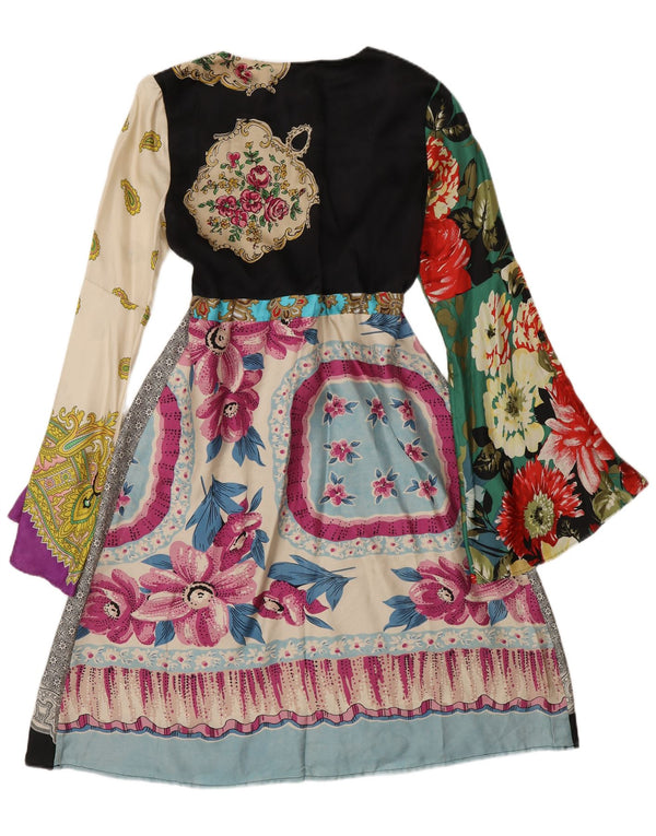 Rochie A-Line Vintage Femei cu maneci lungi IT 40 Medium Multicolor