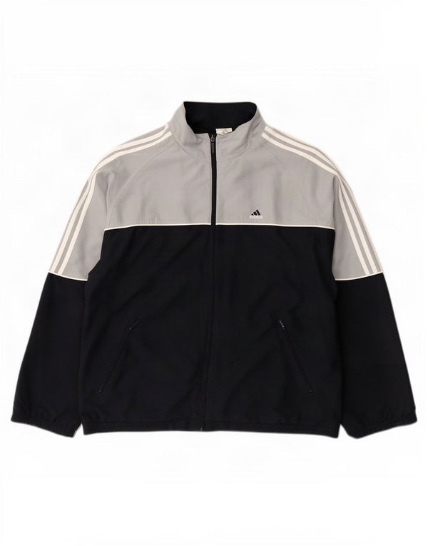 Jachetă de trening Adidas pentru bărbați Marea Britanie 46/48 XL Bleumarin Colorblock