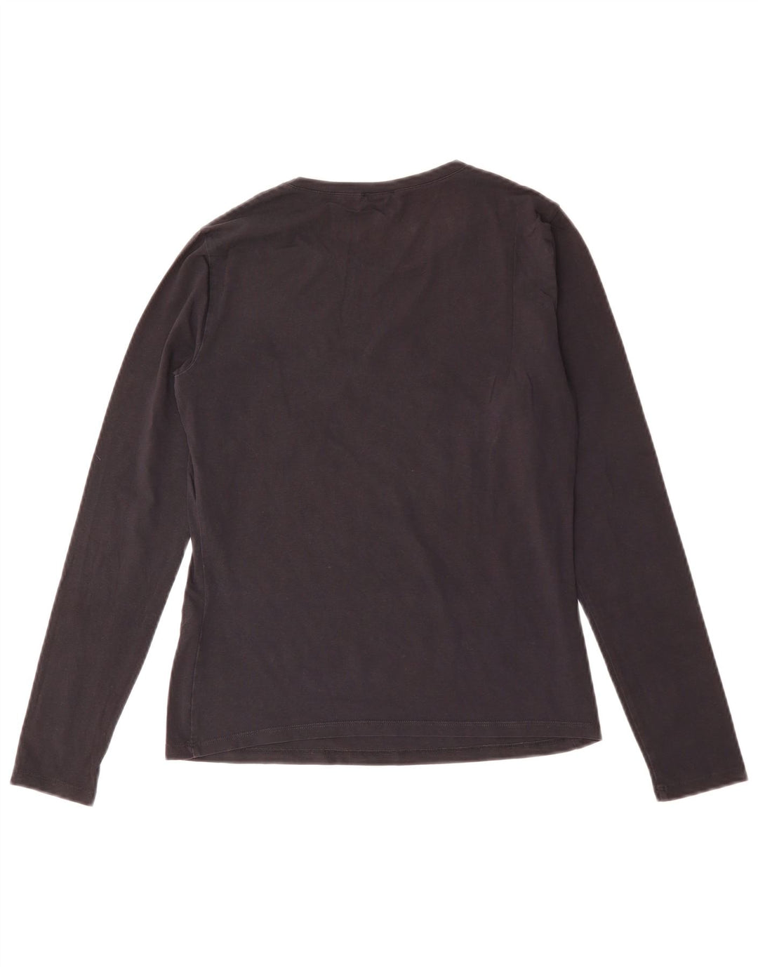 Armani Jeans Top grafic pentru femei cu mânecă lungă IT 44 bumbac mediu negru