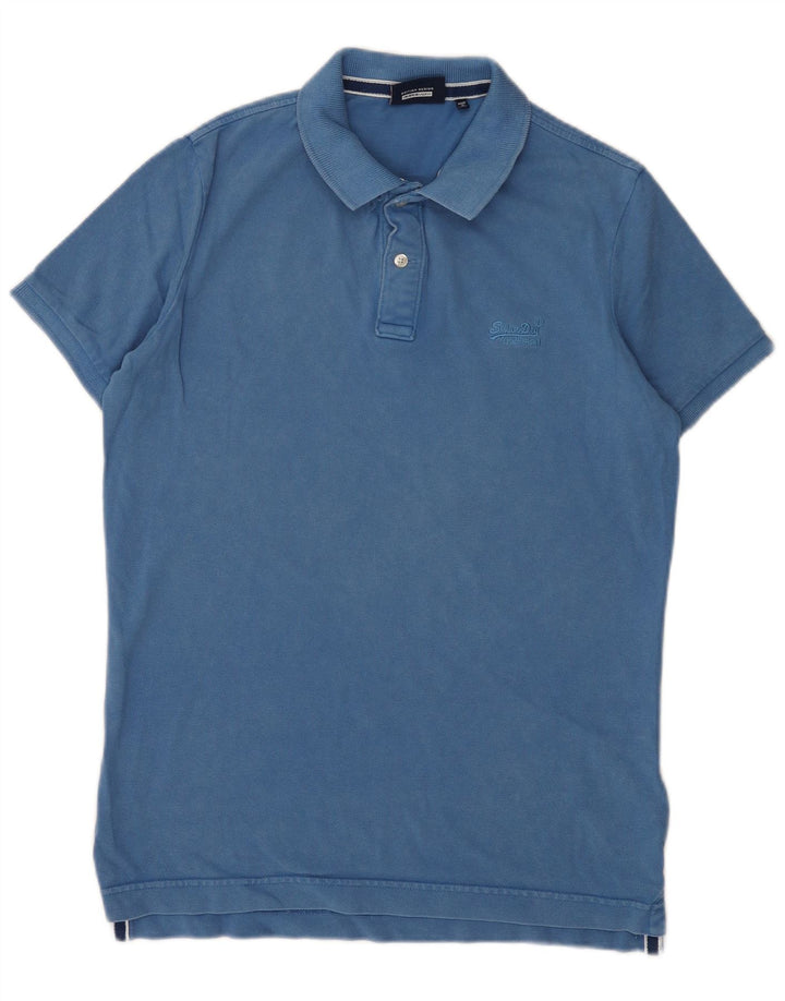 Tricou polo pentru bărbați Superdry, mare, albastru, bumbac