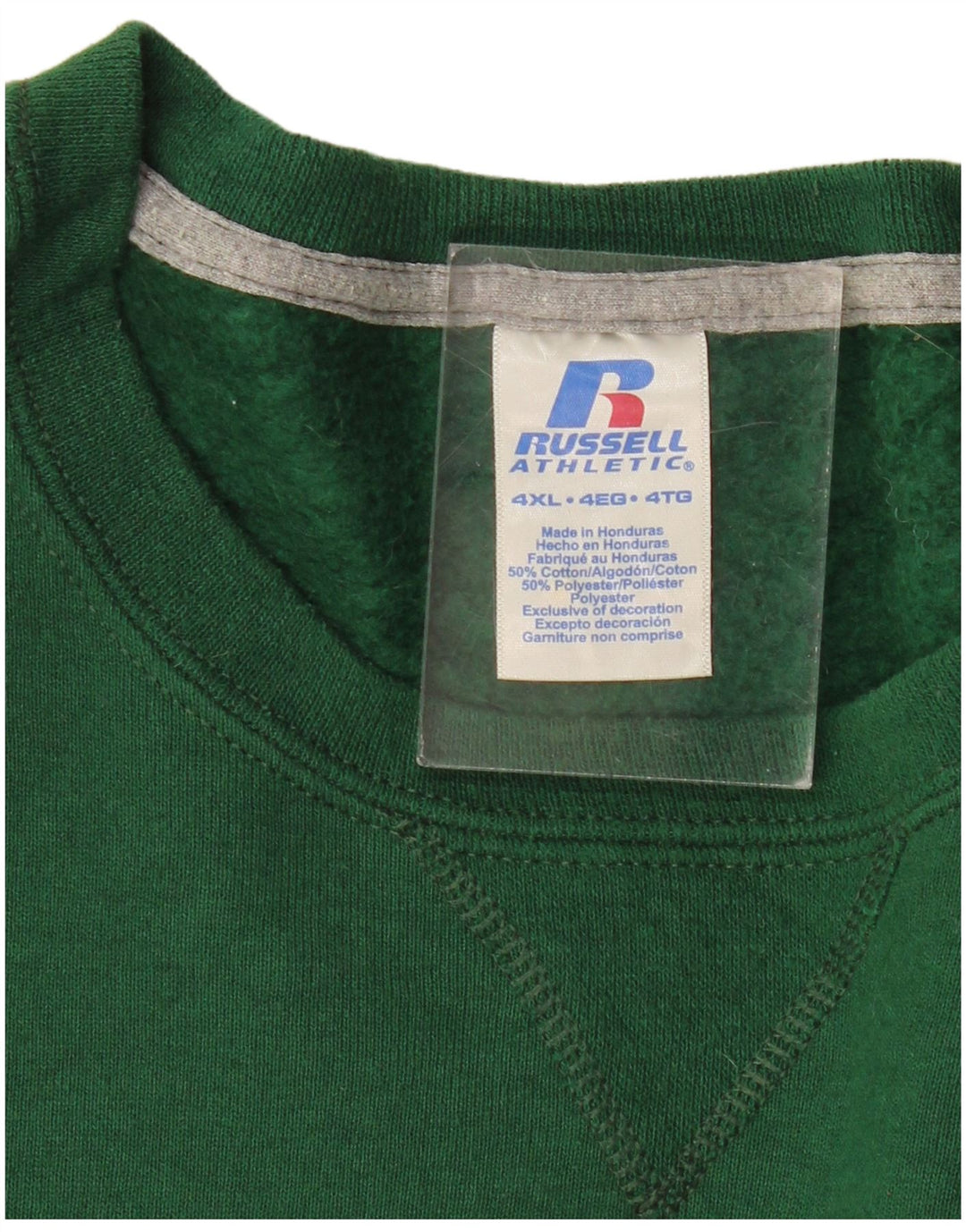 RUSSELL ATHLETIC Pulover pentru bărbați, 4XL, bumbac verde