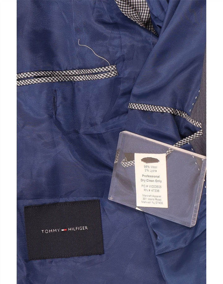 Sacou blazer pentru bărbați Tommy Hilfiger, cu 2 nasturi, UK 38 Lână, gri mediu