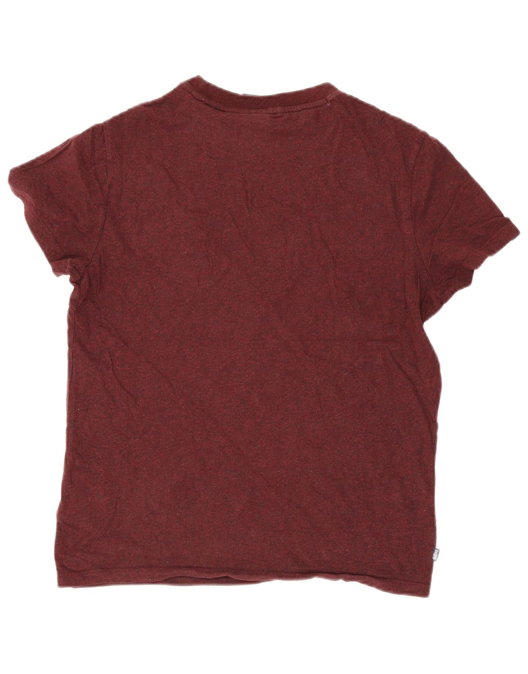 Tricou pentru bărbați Superdry Top Medium Burgundy Pete Bumbac