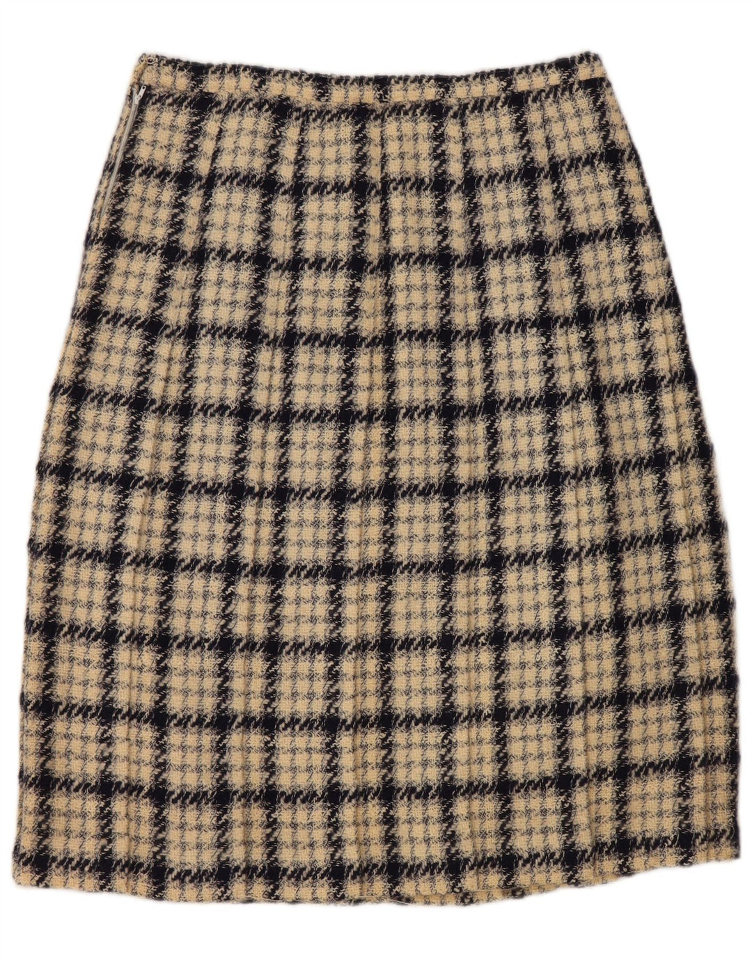 Fusta A-Line Femei VINTAGE W30 Medium Bej Check