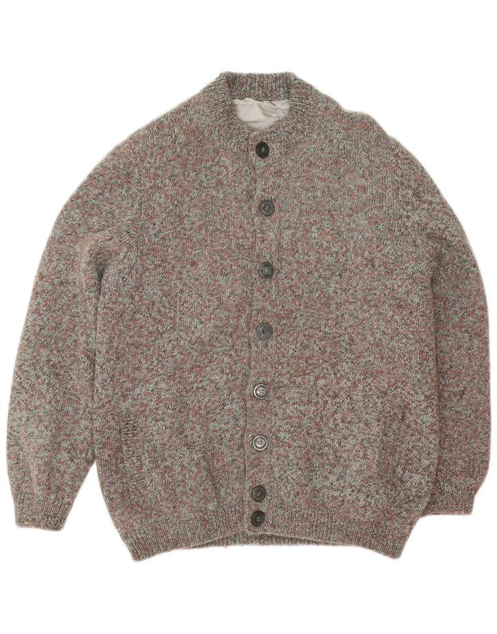 Cardigan Vintage pentru bărbați, mare, multicolor, cu pete