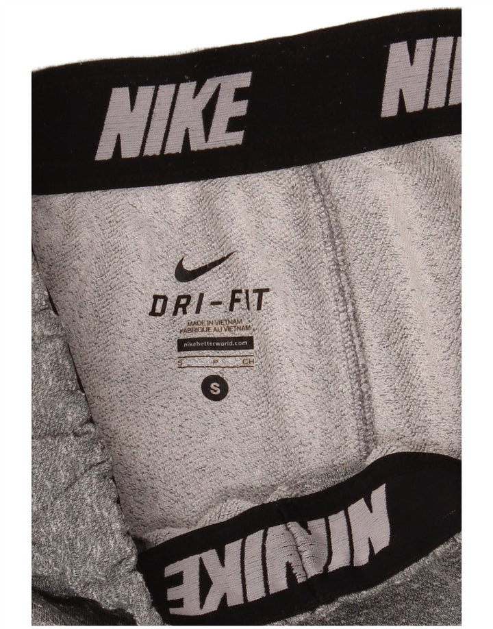 Pantaloni de trening Nike Dri Fit pentru bărbați Pantaloni de jogging Mici, gri, poliester cu pături