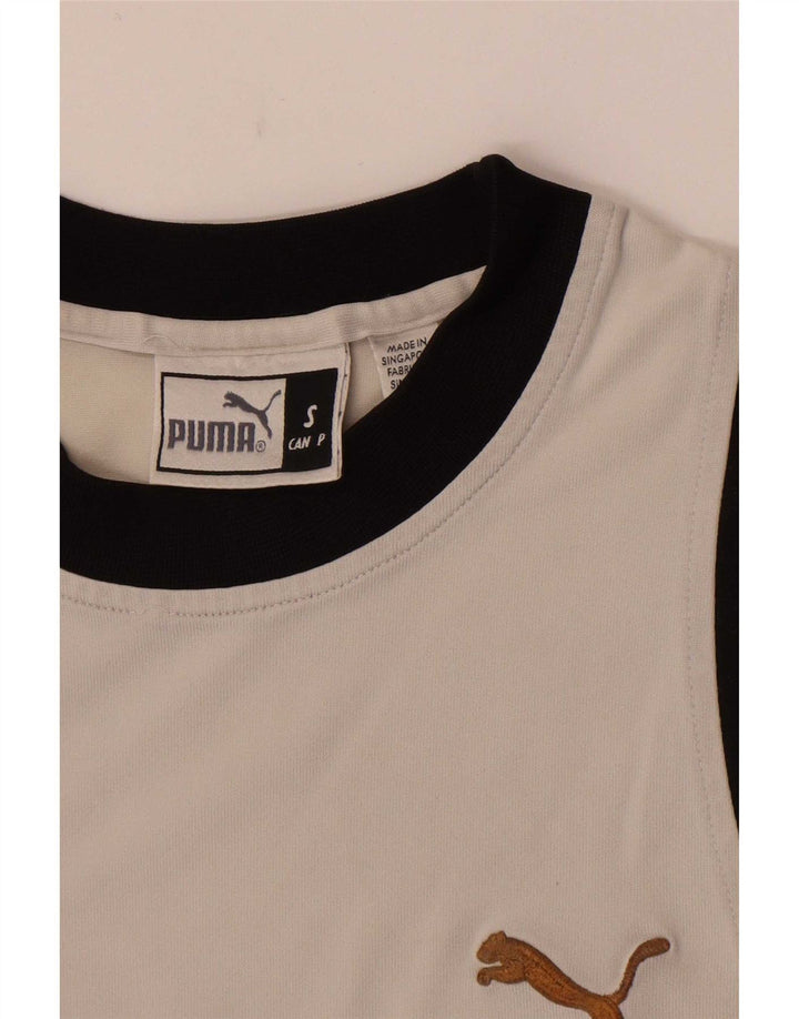 Tricou pentru bărbați Puma Top mic, alb, bloc de culoare