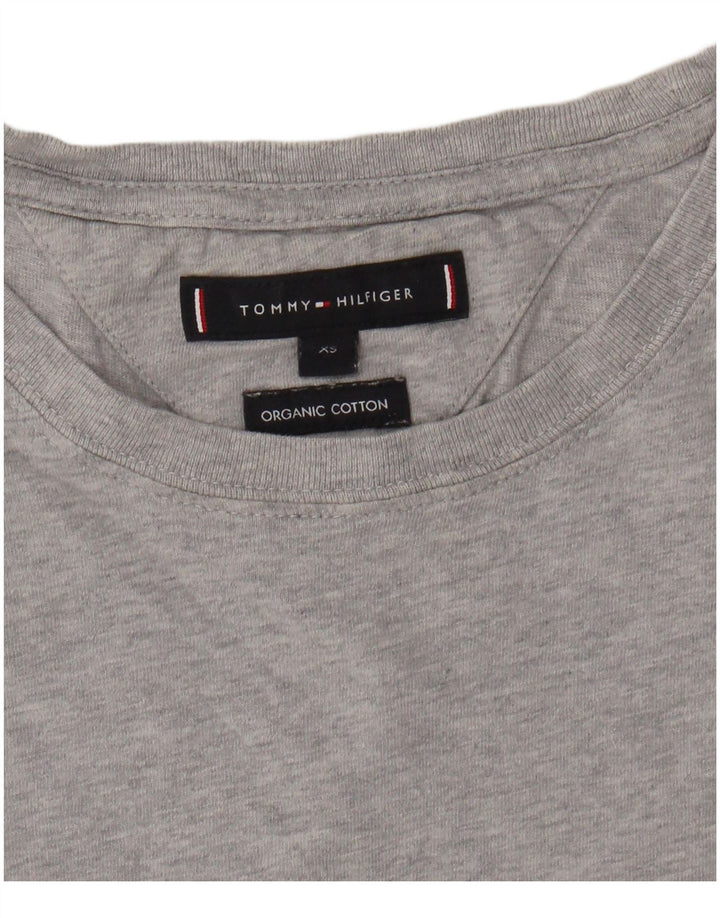 TOMMY HILFIGER Tricou pentru bărbați Top XS Gri bumbac cu pete