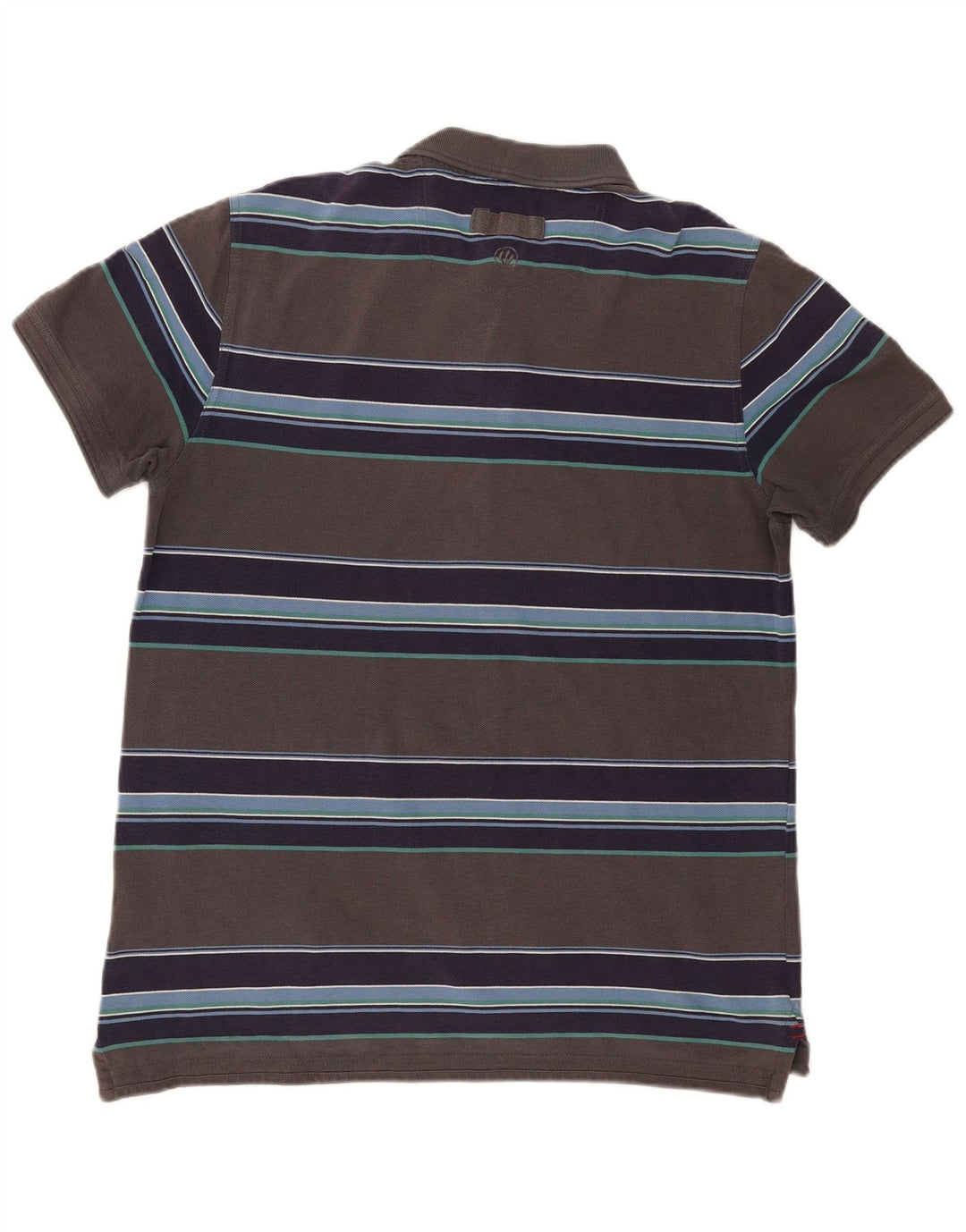 Tricou polo pentru bărbați Fat Face, mare, gri, bumbac cu dungi