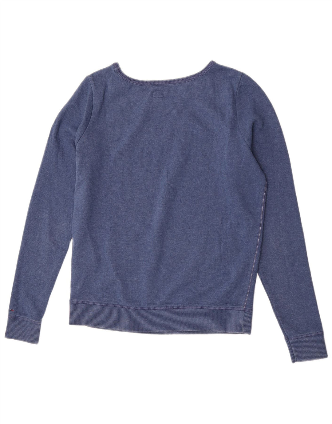 Pulover cu grafic pentru femei Tommy Hilfiger, UK 14, bumbac albastru mediu