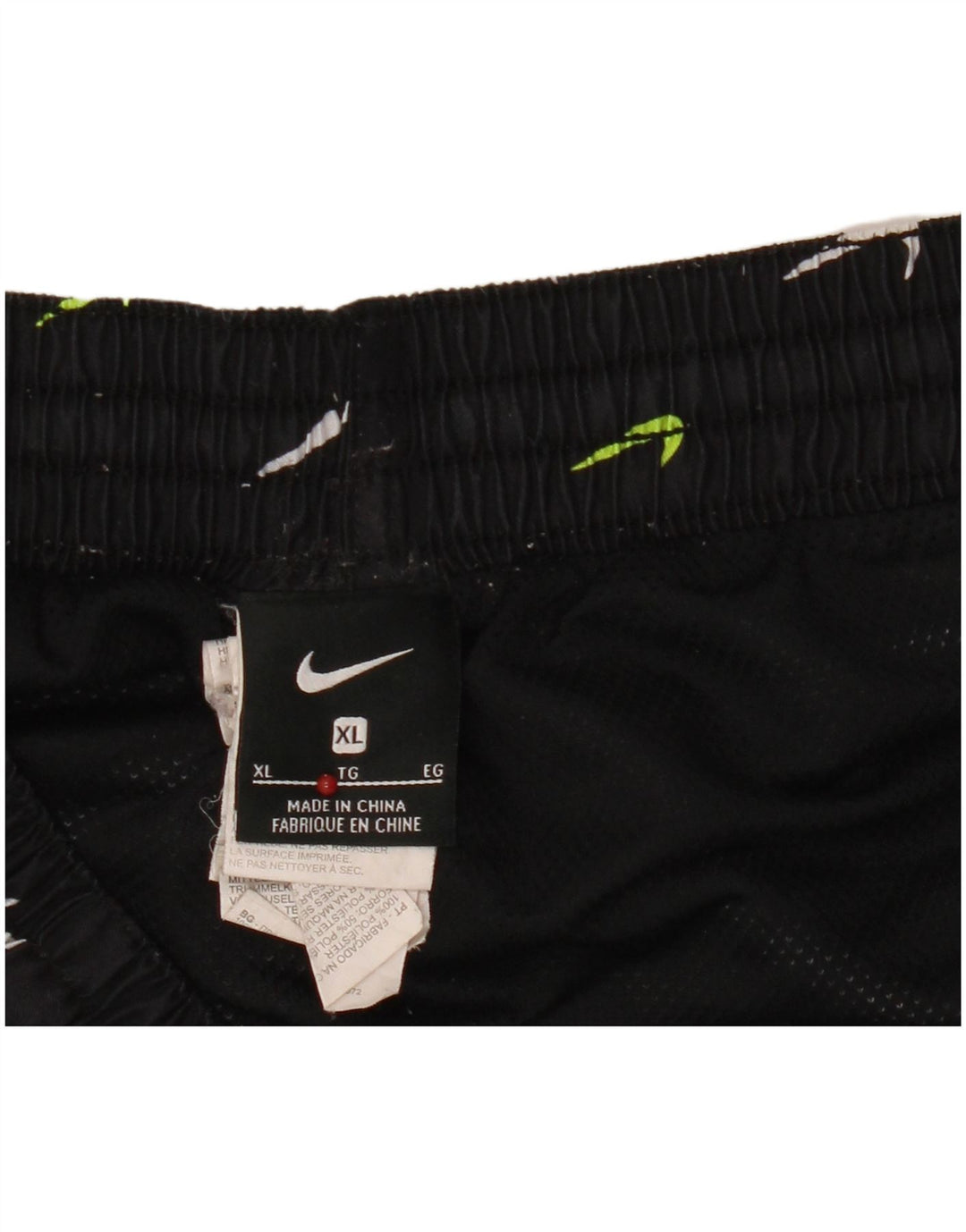 Pantaloni scurți sport grafic Nike pentru bărbați XL, poliester negru