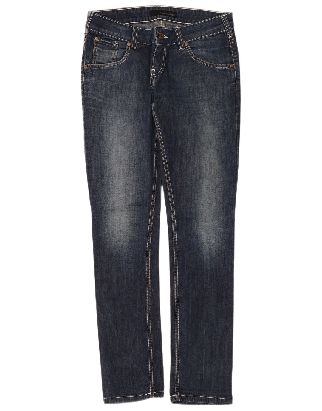 Blugi slim pentru femei Calvin Klein W29 L32 Bumbac albastru
