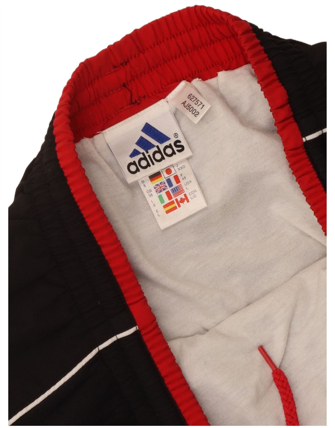 Pantaloni scurți sport pentru bărbați Adidas UK 38 Medium Black Colorblock Poliester